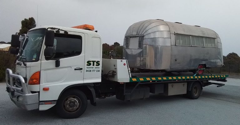 Truck with Airstream Caravan